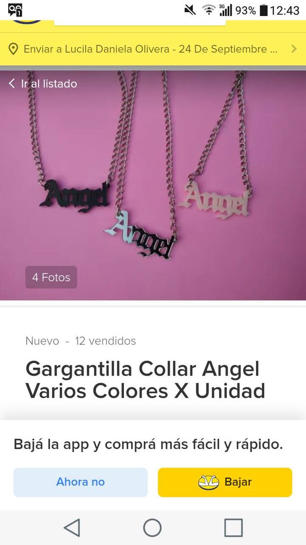 Social Gargantilla Angel