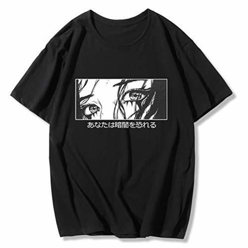 Camiseta de Manga Corta con diseño de Anime de Harajuku, Estilo Informal,