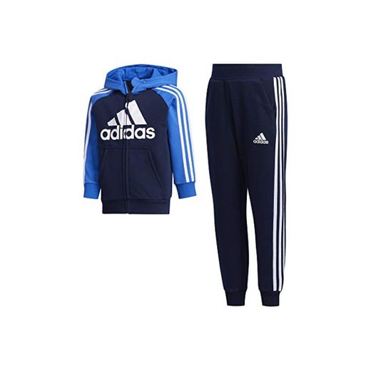 adidas LK B Ft Tracksu Conjunto Deportivo, Unisex niños, Maruni/Azul/Maruni, 116