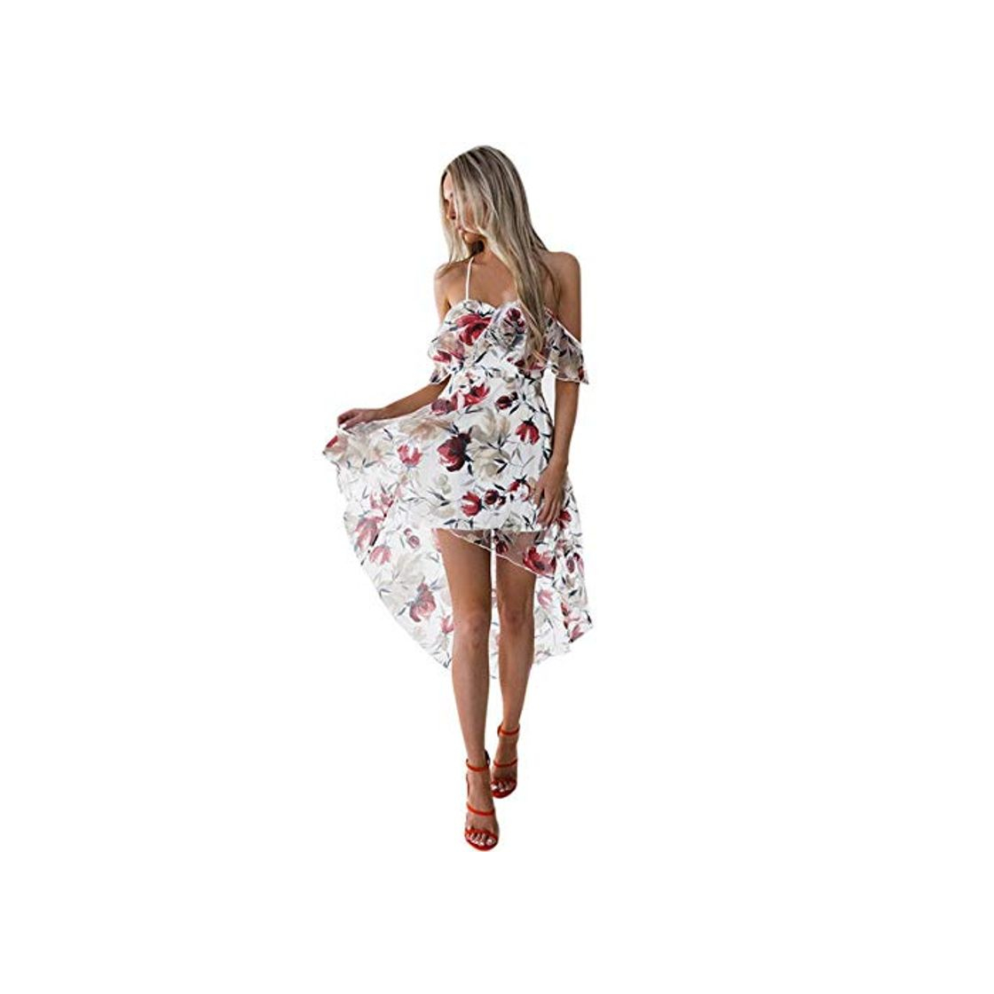 Productos fyb Womens Off Shoulder Boho Flower Lady Beach Summer Sundrss Mini   Dress Style