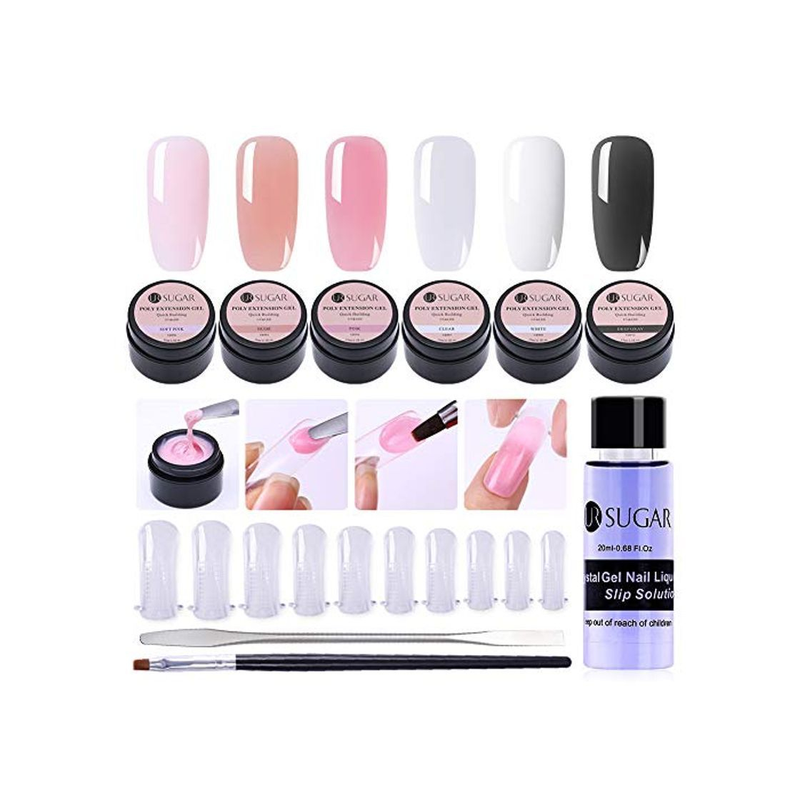 Beauty UR SUGAR 15ml Poly Nail Gel Kit Gel Constructor Uñas Gel Kit