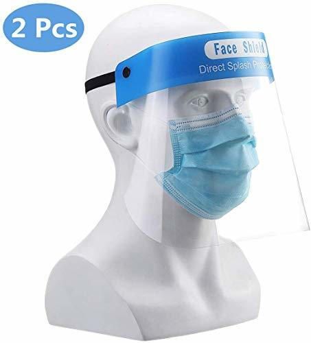 Godmorn 2Pcs Protectores Faciales de Seguridad PET