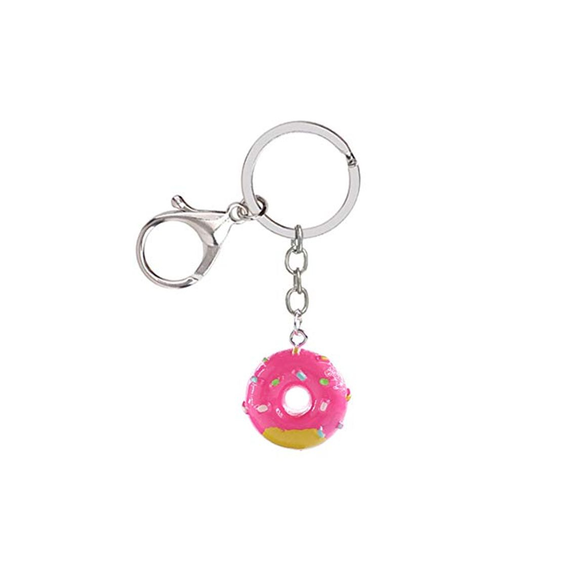 Social JUNGEN Llavero de rosquilla Kawaii Colgante Llavero Helado Llavero de Comida de