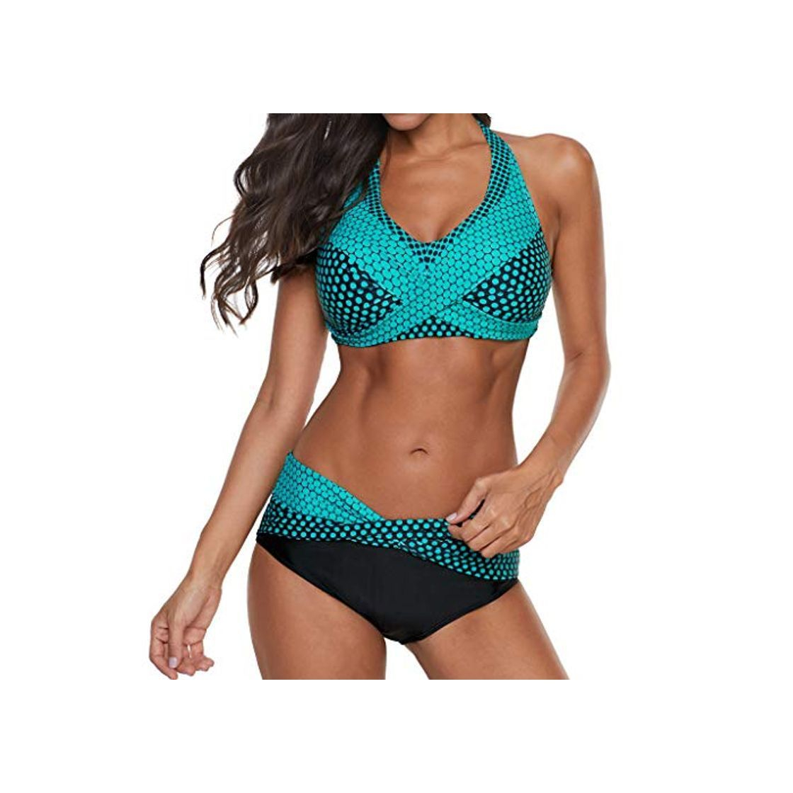 Moda Bikinis Mujer 2019 Push up Sexy de Lunares de Playa Conjunto de