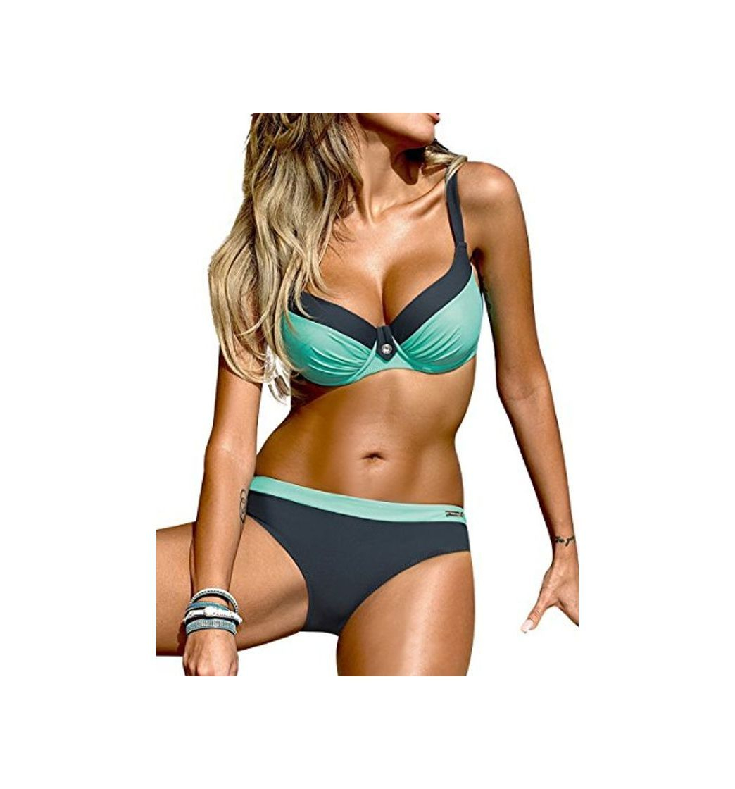 Producto UMIPUBO Mujer Bikini Push-Up Acolchado Bra Trajes de Baño Tops y Braguitas