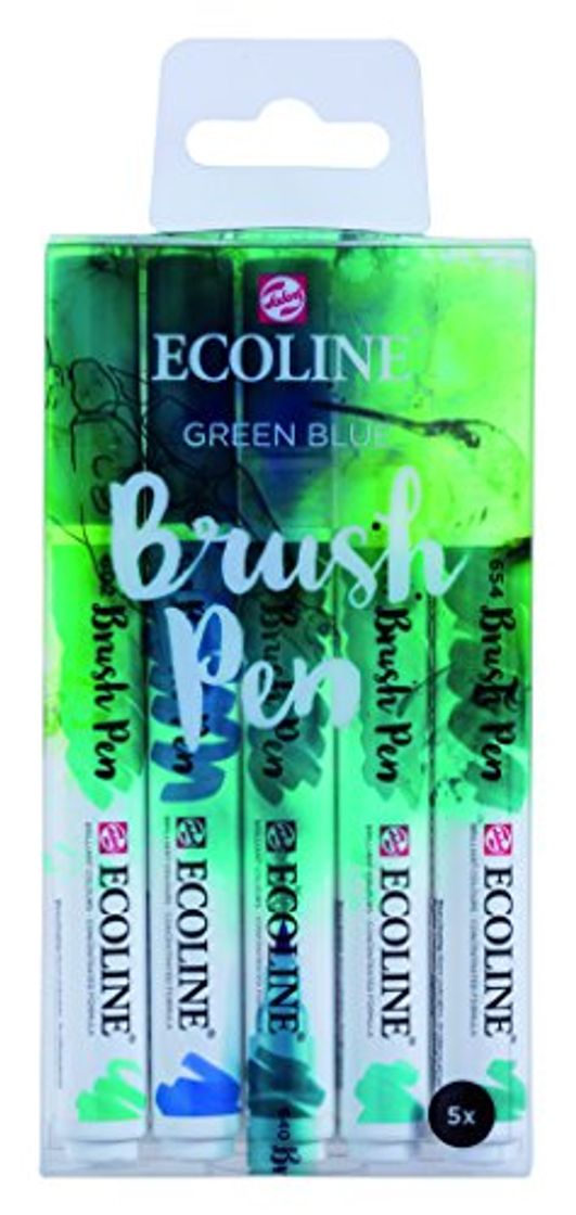 Libros Talens Ecoline 5 brush pens "Green Blue"