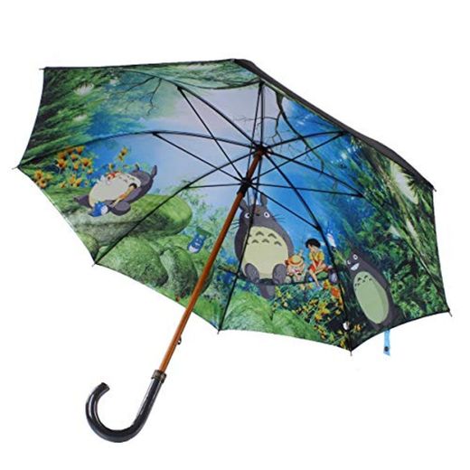 Large Anime Ghibli Long Totoro Umbrella Double Layers Cartoon Paraguas Totoro Mujer