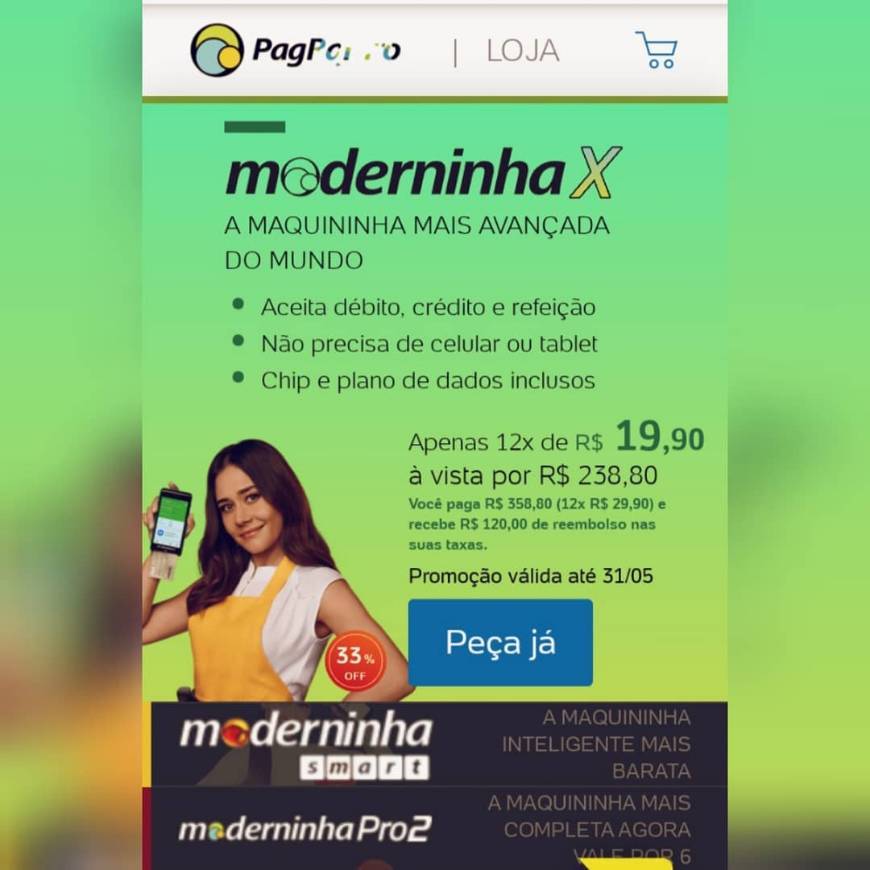 Maquininha pág seguro
