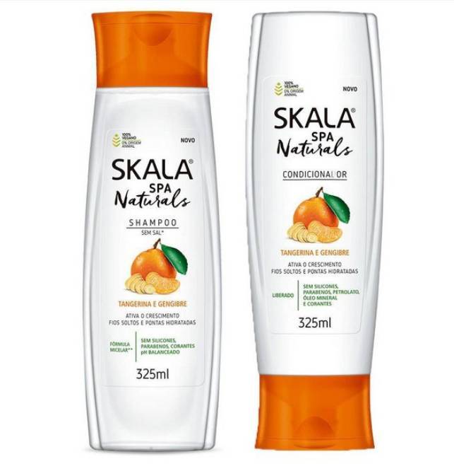 Moda Skala - Shampoo e condicionador/Tangerina e Gengibre  