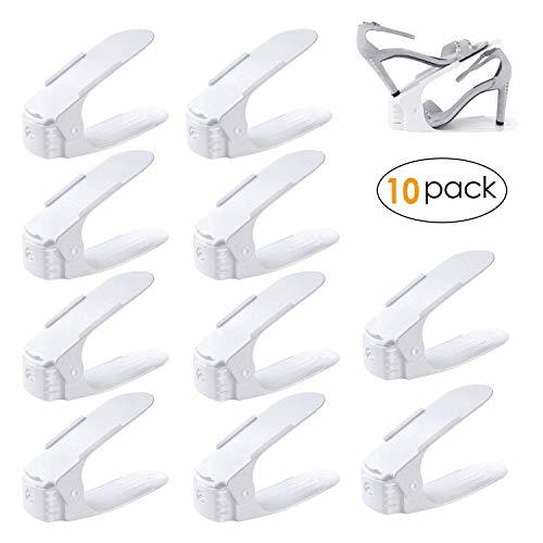 Product Desconocido FEMOR Set de 10pcs de Organizadores Ajustables de Zapatos con Ranuras