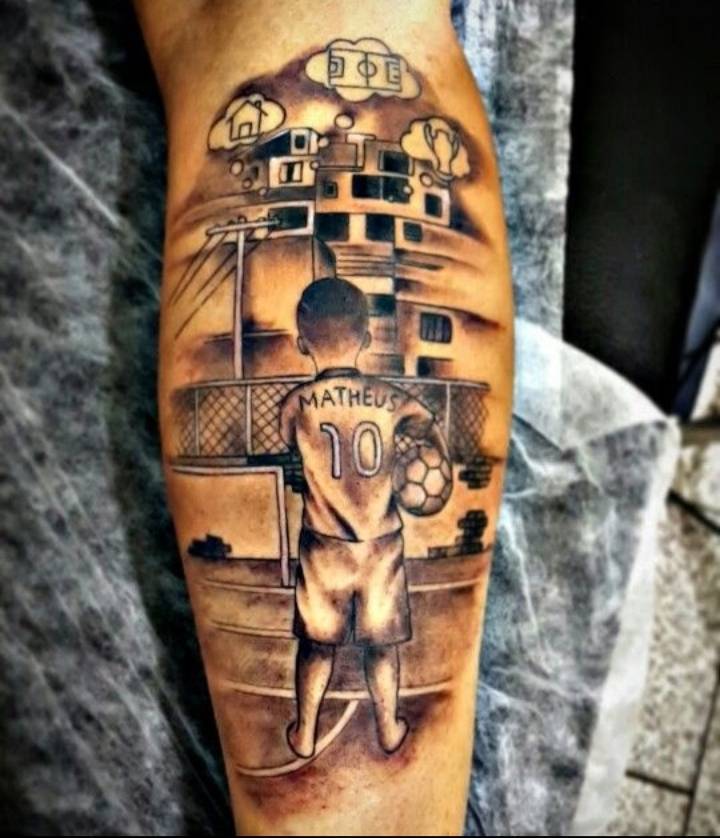 Social Tatuagem de futebol⚽️