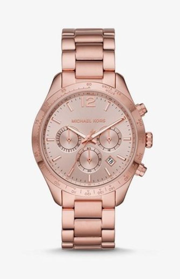 Social Oversized Layton Pale Rose Gold-Tone Watch