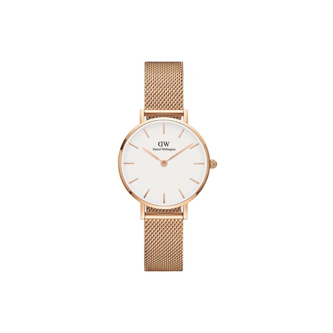 Social Daniel Wellington Reloj Analógico para Mujer de Cuarzo con Correa en Acero