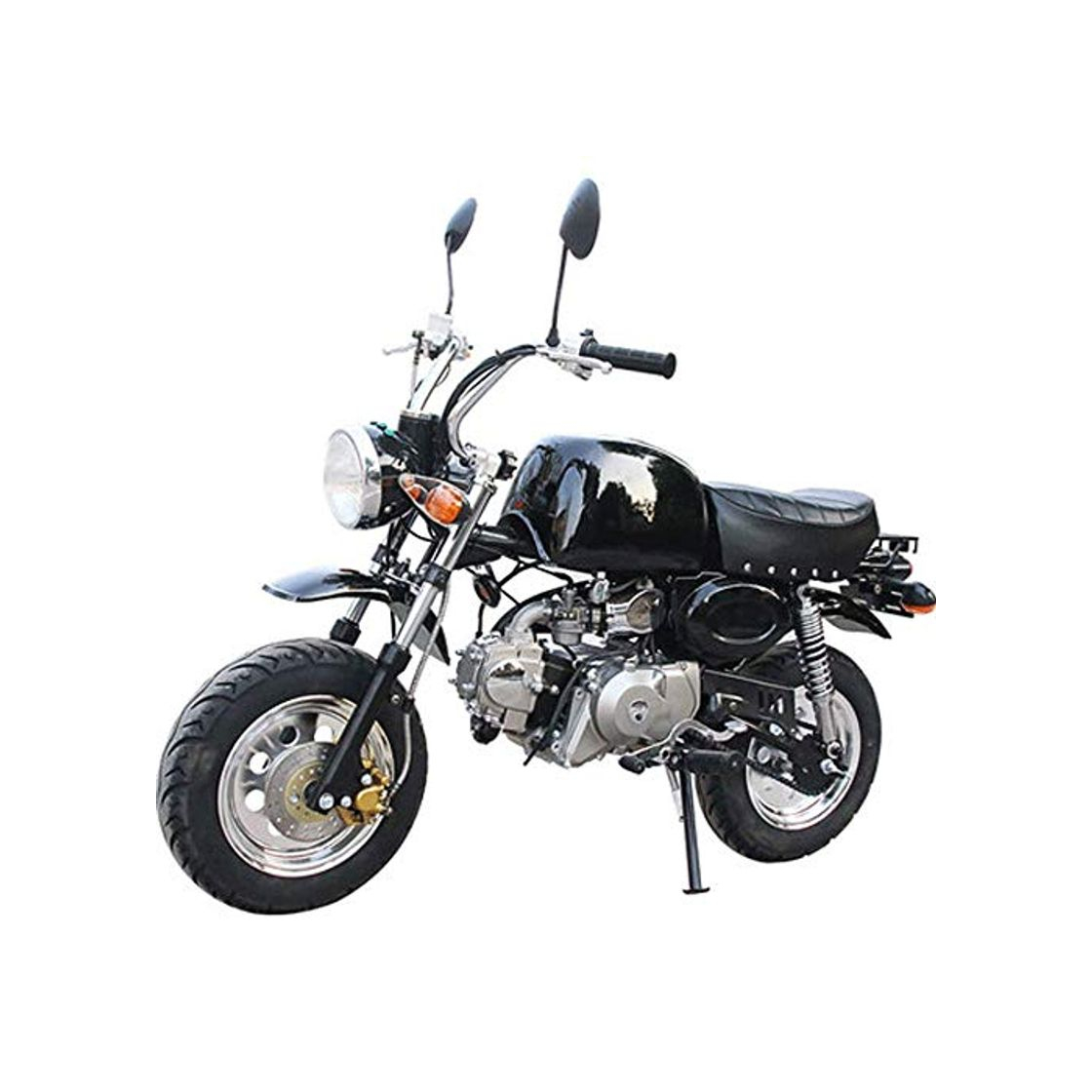 Social 90GJ Mini Motocicleta de montaña de travesía pequeña Motocicleta para niños pequeños y medianos Gasolina para Adultos 125CC Playa Negro Ocio y Entretenimiento automóvil de Autos