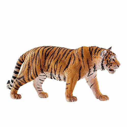 Producto Schleich-14729 Figura de Tigre, Colección Wild Life, Negro, Naranja, Color Blanco, 13