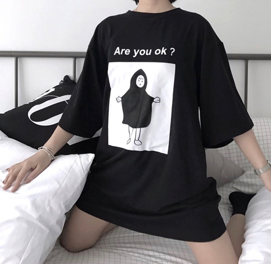 Social LINSI - Crewneck Print T-shirt 