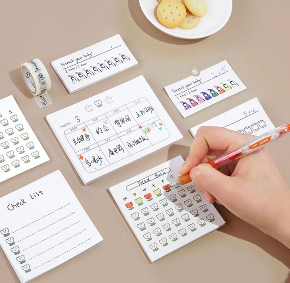 Social Printed Memo Pad 50pcs