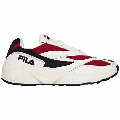 Fila Mujer Venom Low Leather Textile White Navy Red Entrenadores 39 EU