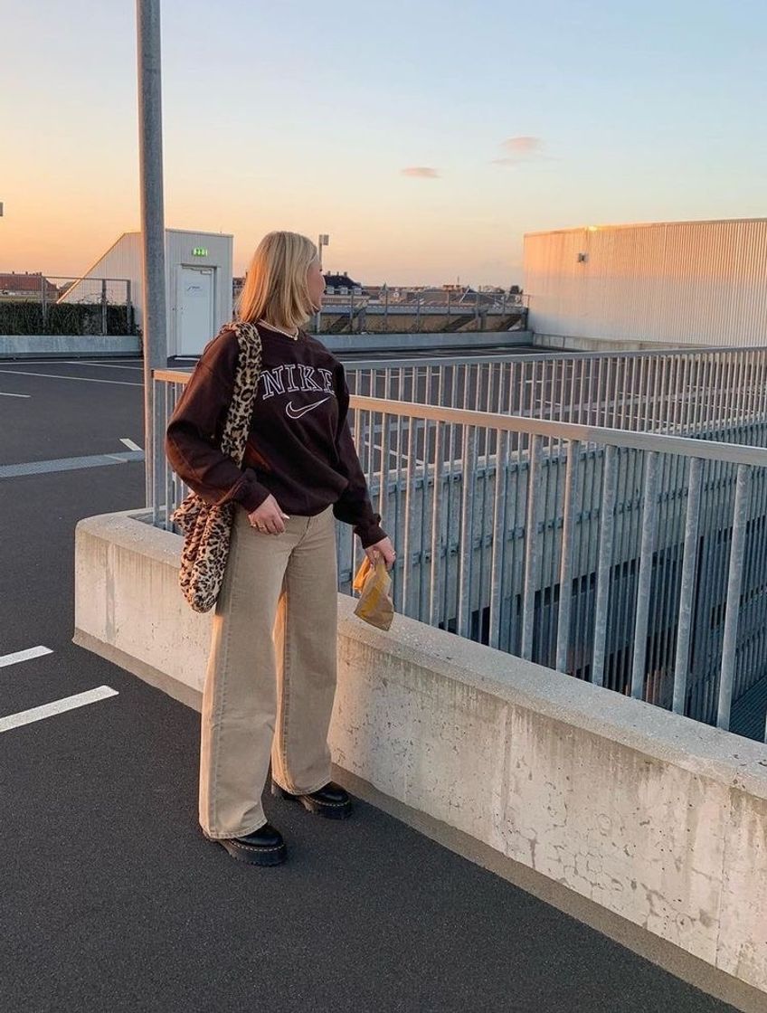 Fashion brown and white outfit.🤎🤍