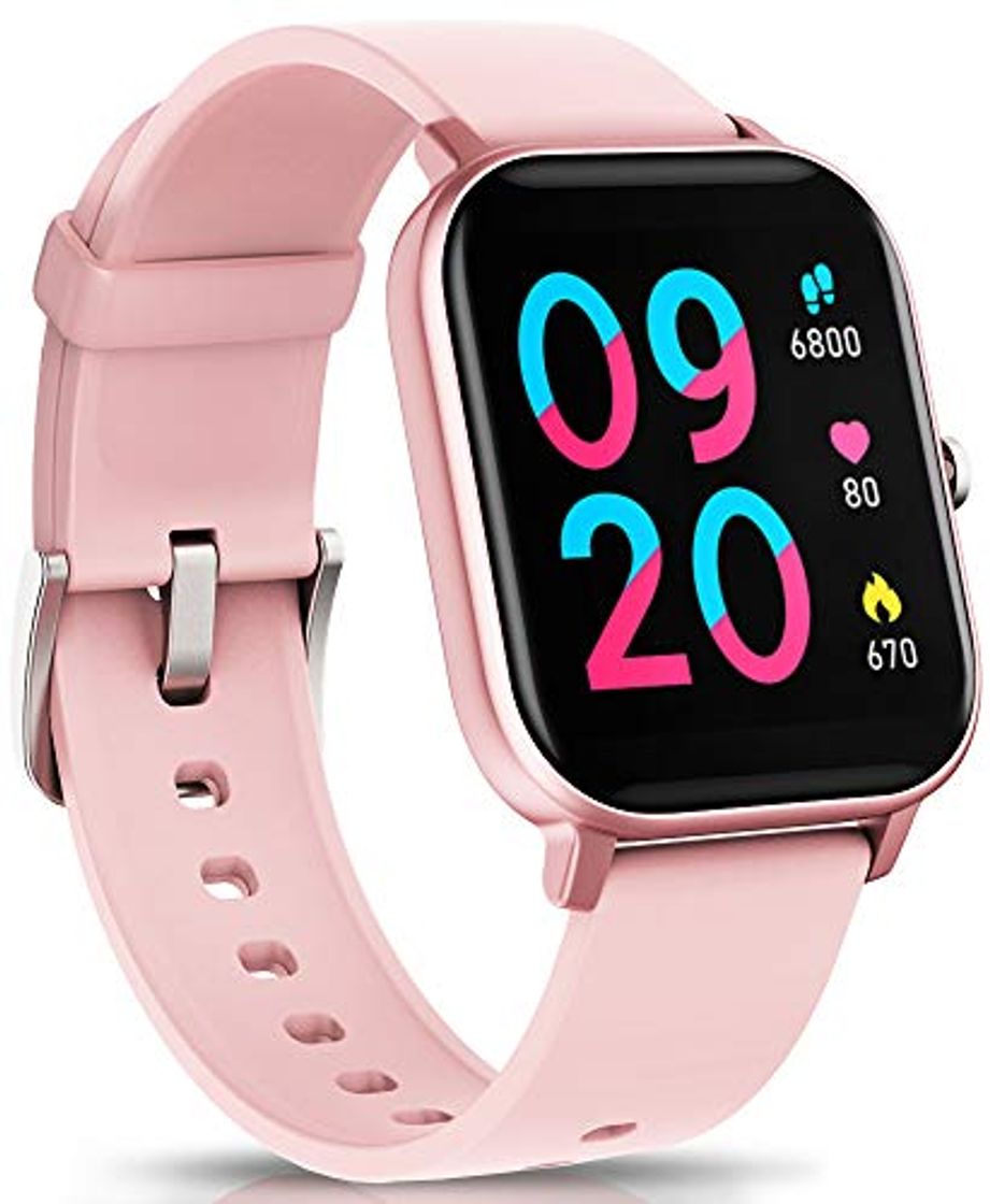 Social NAIXUES Smartwatch, Reloj Inteligente Impermeable IP67 Reloj Deportivo 1.4" Pantalla Táctil Completa