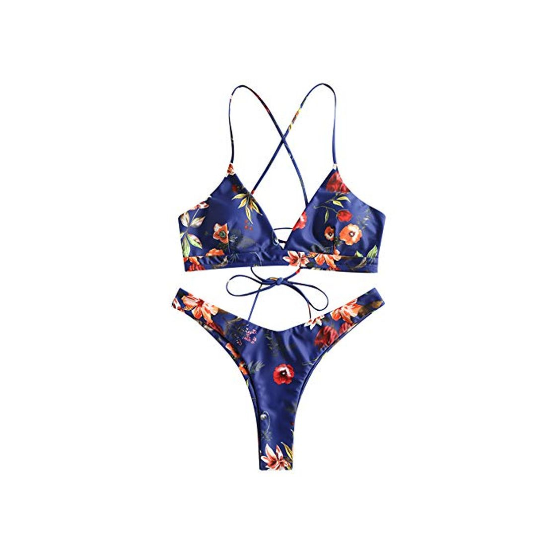 Producto ZAFUL - Conjunto de bikini para mujer con encaje Push Up