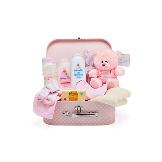 Bebé caja y Set de regalo rosa rosa Talla