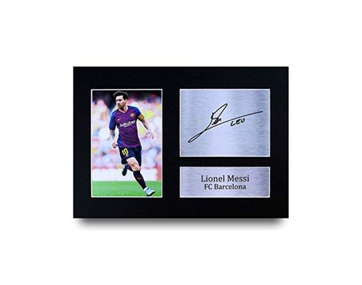 HWC Trading Lionel Messi A4 Sin Marco Regalo De Visualización De Fotos