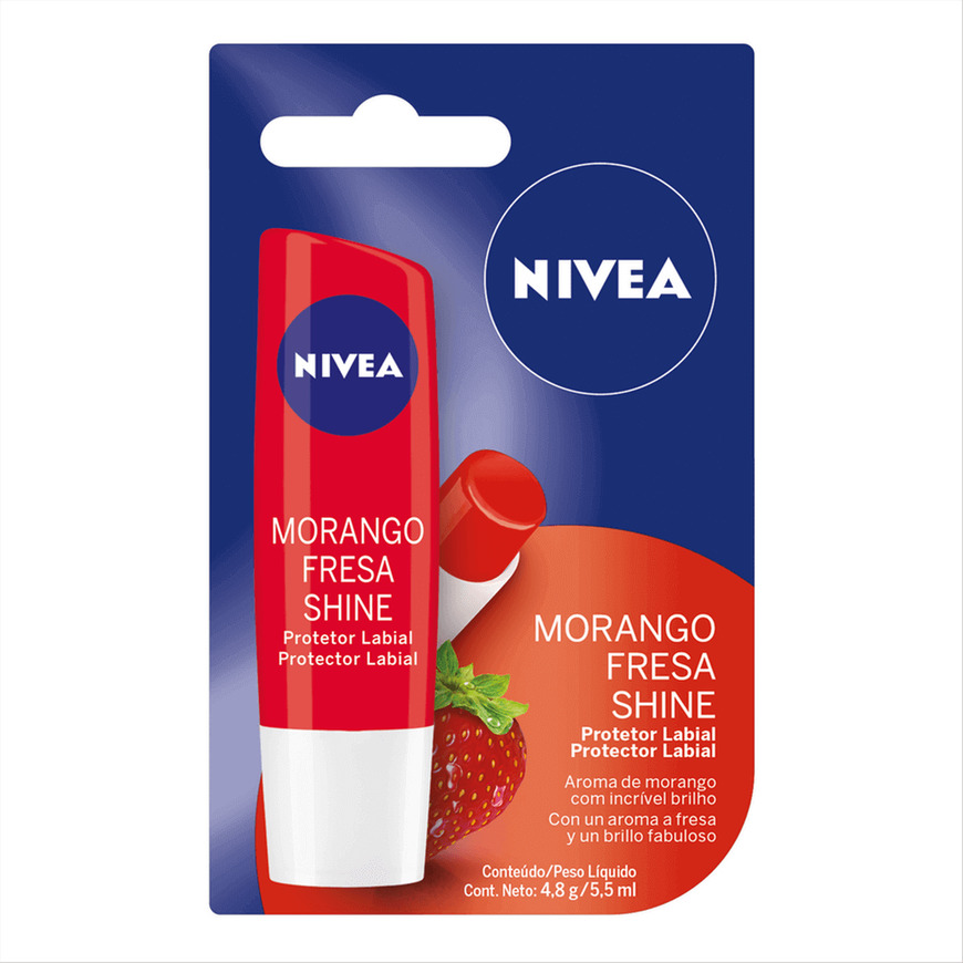 Moda NIVEA MORANGO SHINE PROTETOR LABIAL