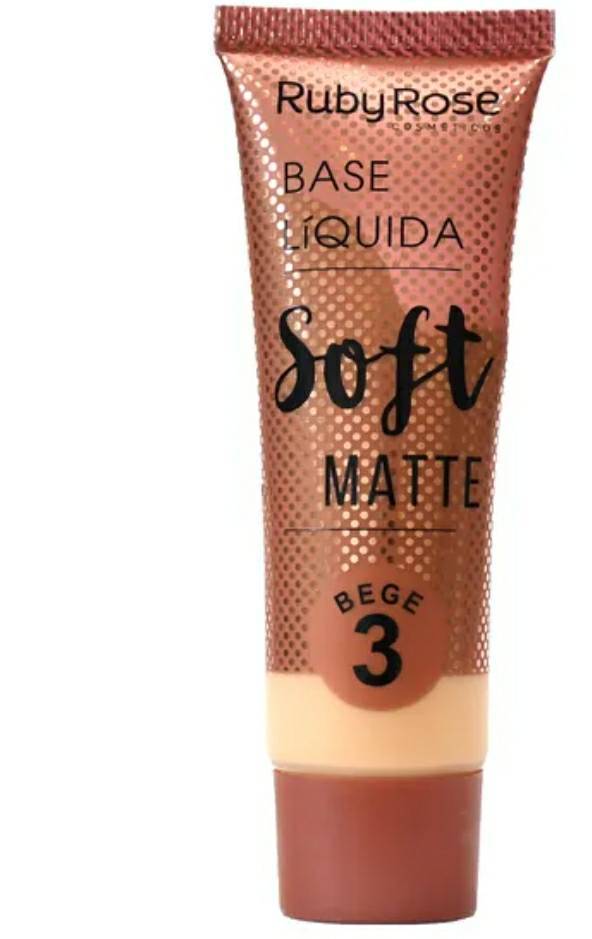 Moda Base Líquida Soft Matte Bege 3 - Ruby Rose