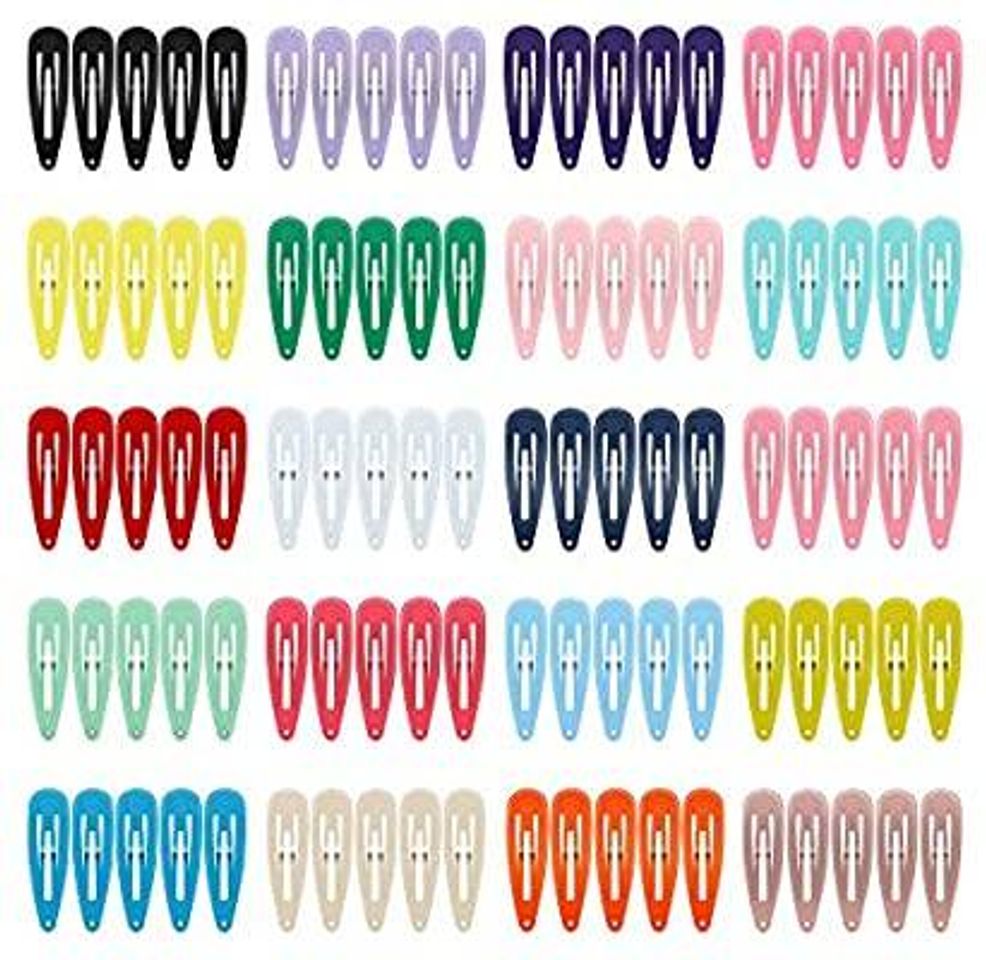 Hair Clips, ECADY (100-Pack 20 Colors)