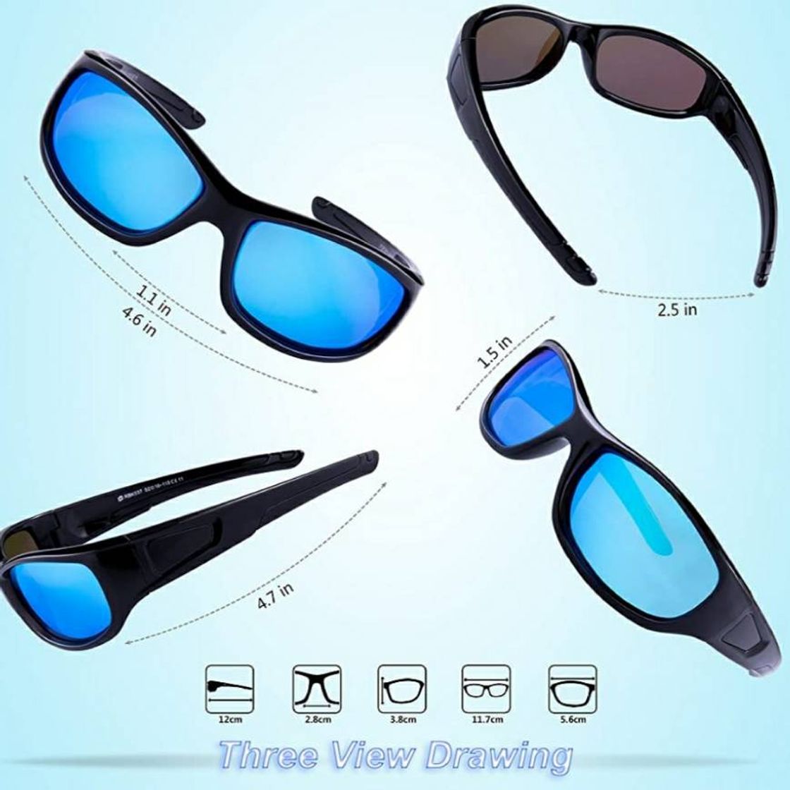 Producto Rivbos RBK037 - Lentes de sol polarizados con