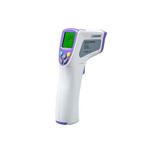 Leepesx Termómetro LCD Digital infrarrojo Medición del Cuerpo Frente Oreja Herramienta de medición de Fiebre sin Contacto IR para bebé Adulto