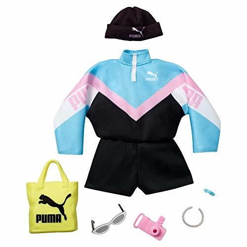 Barbie - Pack de Moda Puma con cazadora deportiva y accesorios