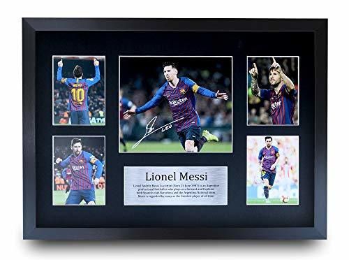 HWC Trading Lionel Messi A3 Enmarcado Regalo De Visualización De Fotos De