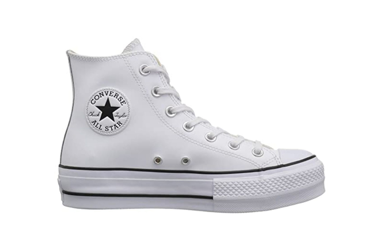 Product Converse Chuck Taylor CTAS Lift Hi, Zapatillas para Mujer, Negro