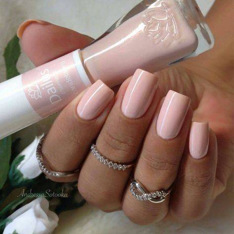 Moda Unhas rosinha