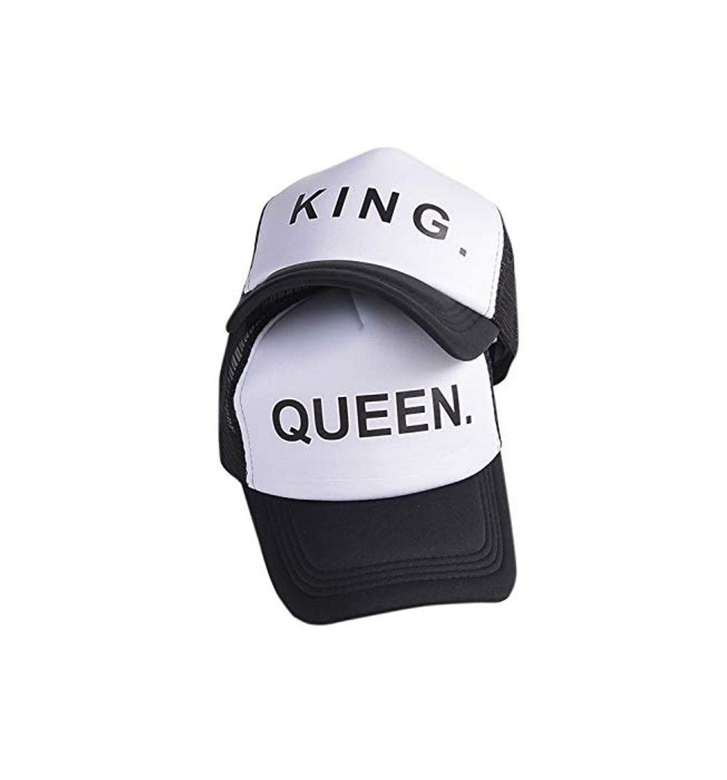 Products Sombrero De Bombardero De Regalo para Hombres De Pareja De King Queen Que Combina con Chapeau Diario Negro One Size