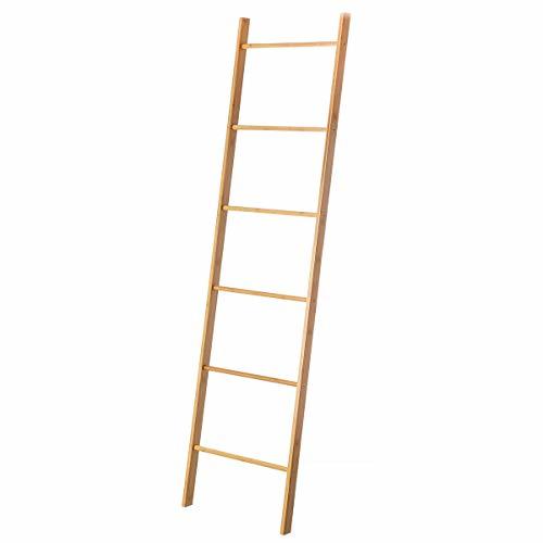 Social Toallero Escalera nórdico marrón de bambú para Cuarto de baño Basic