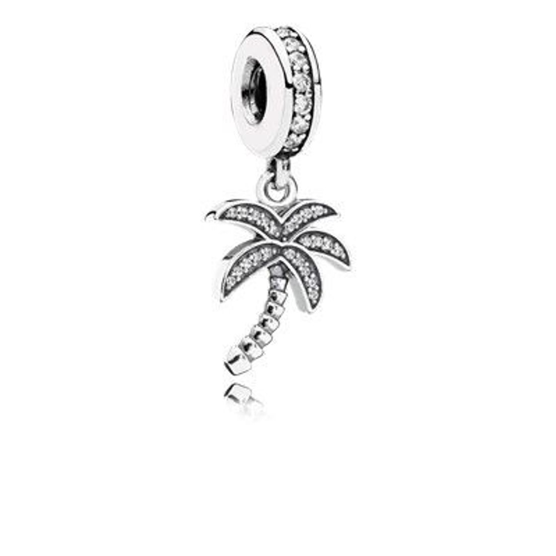 Fashion Palm tree silver dangle with cubic zirconia - 791540CZ | Pandora ...