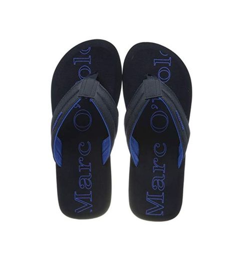 Marc O'Polo Beach Sandal, Chanclas para Hombre, BLU