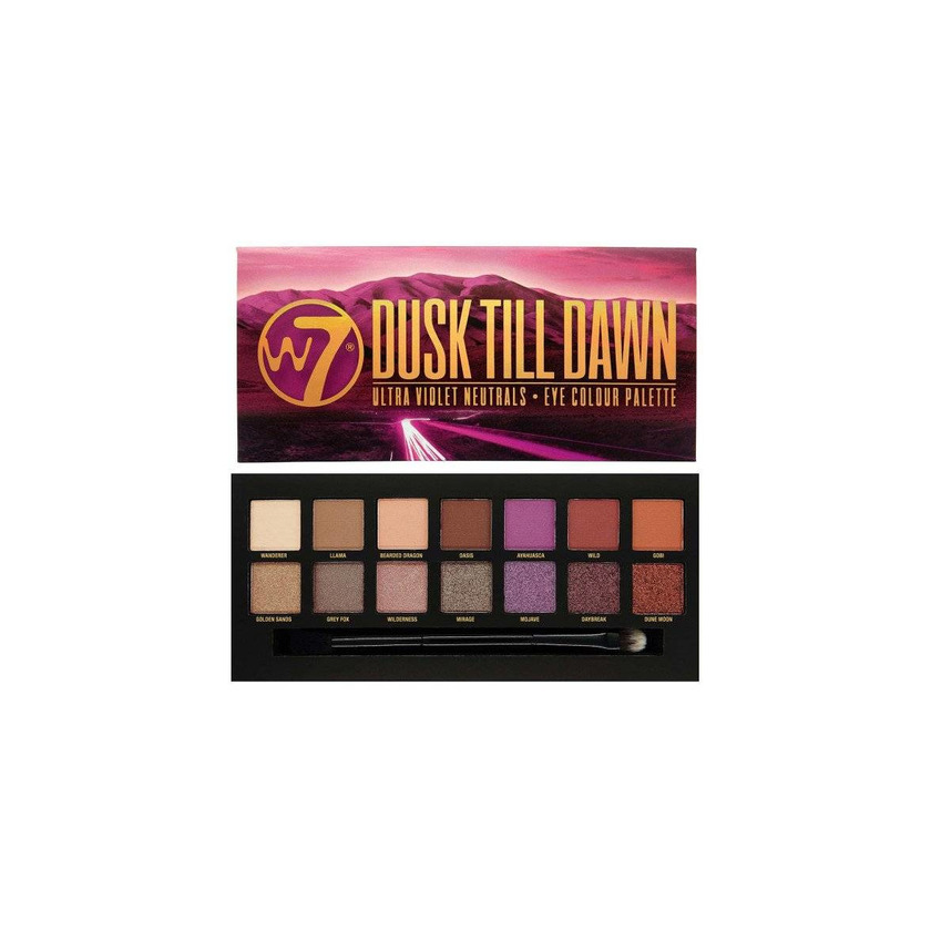 Social W7 Dusk Till Dawn Ultra Violet Neutrals 14 Colour Eye Shadow Palette