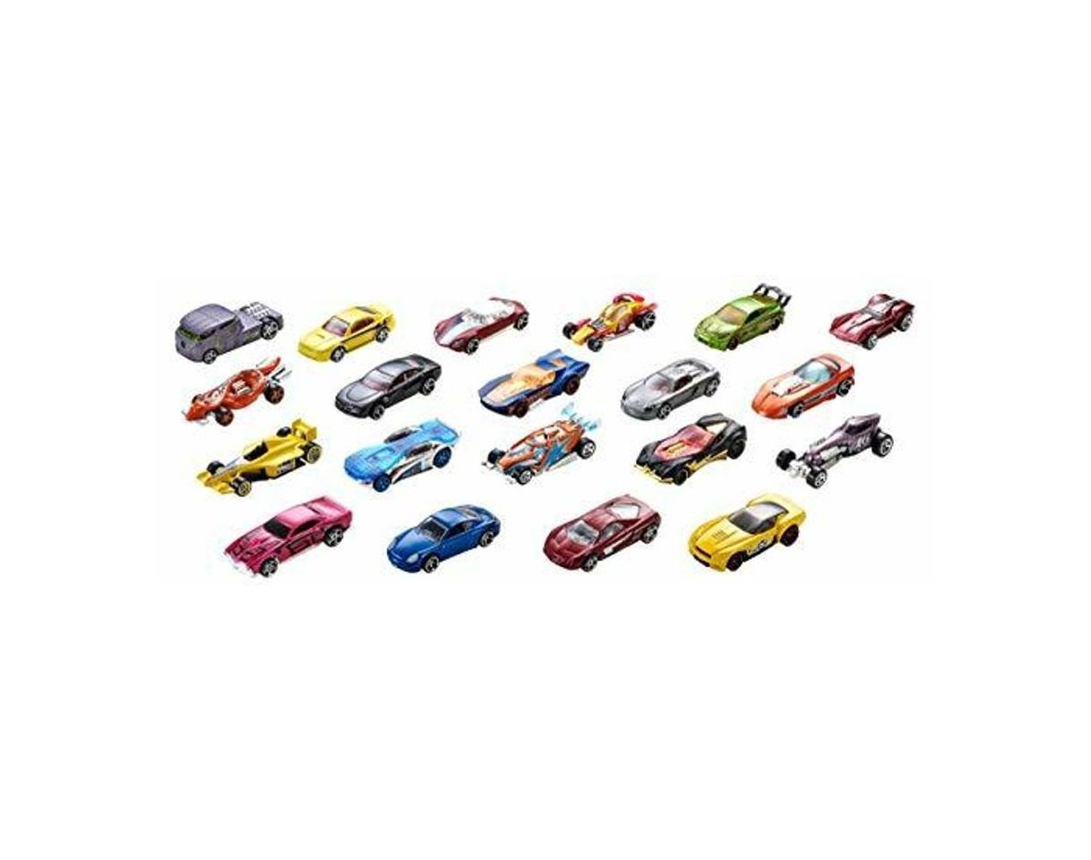 Social Hot Wheels Pack de 20 vehiculos, coches de juguete