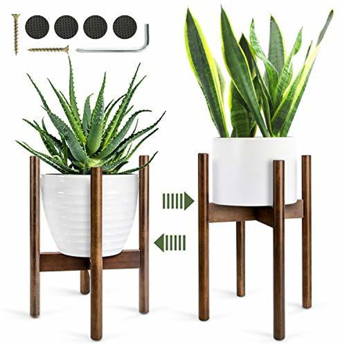 Social Renfox Soporte para Plantas,Mediados de Siglo Soporte para Macetas Estantería de Flores/Plantas