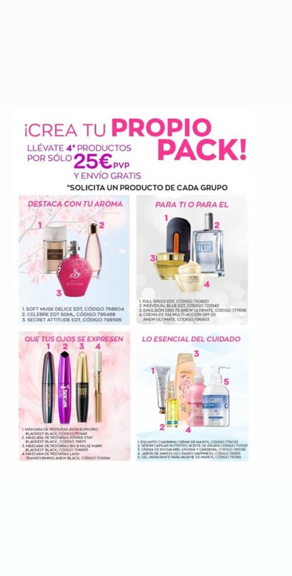 Products Carmen Avon España - Services