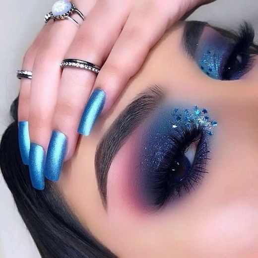Makeup azul 💙