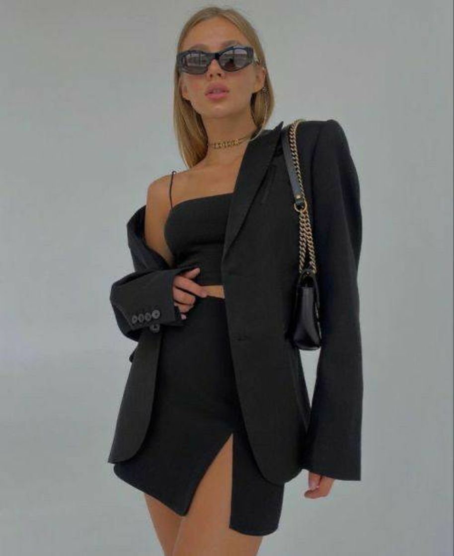 Fashion Combinação blazer+vestido🖤