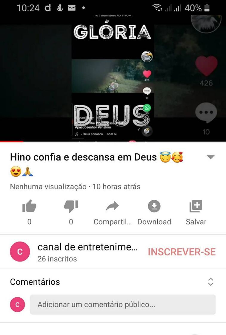 Moda Hino confia e descansa em Deus 