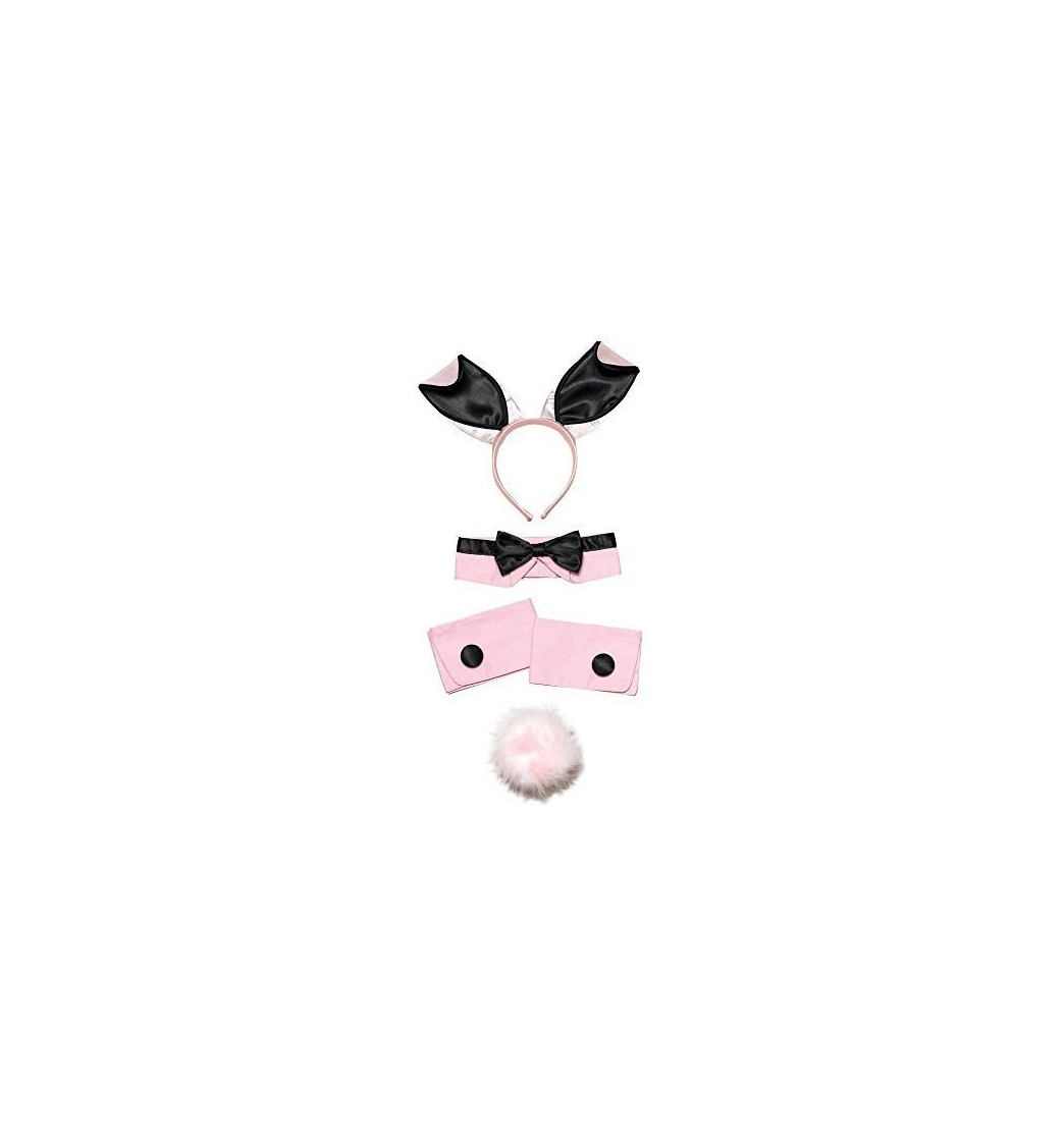 Product Black & Pink Bunny Girl Set Kit Play Boy Fancy Dress Costume