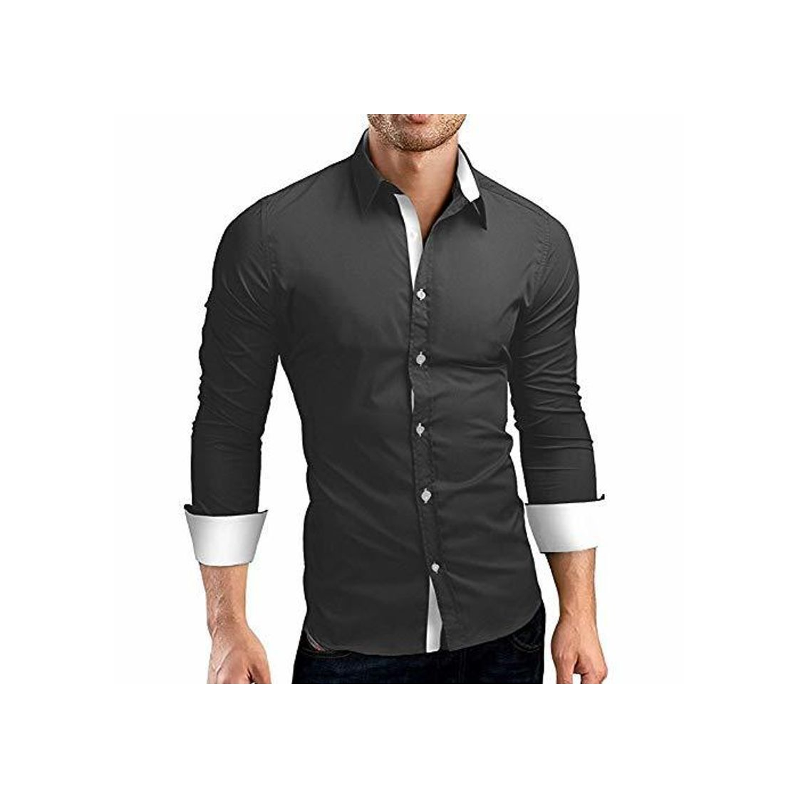 Social Blusa De Hombre Liquidación Otoño Casual Ropa Formal Festiva Oferta Sólido Slim
