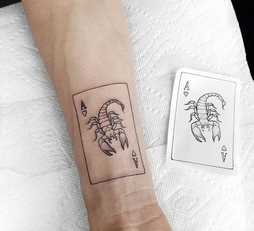 Tatto Carta Escorpião